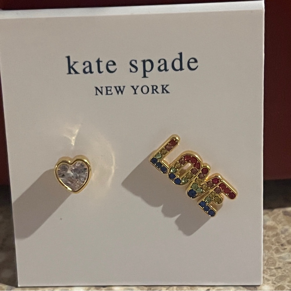 Kate Spade Gold Heart Earrings